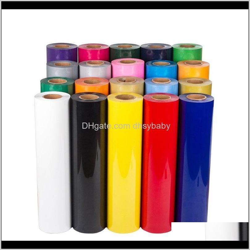 

Other Decorative Stickers DÃ©cor Home & Garden Drop Delivery 2021 30Cmx100Cm Pvc Transfer Vinyl Heat Press Hine T-Shirt Iron On Htv Printing 6