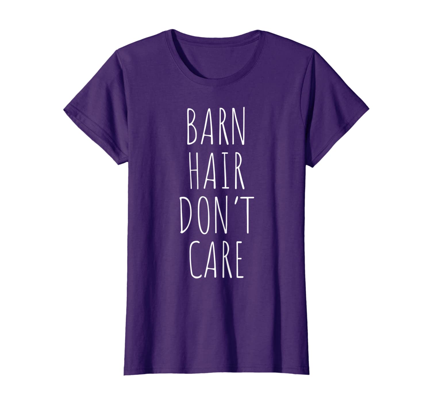 

Barn hair don't care funny gift for farmers T-Shirt, White;black