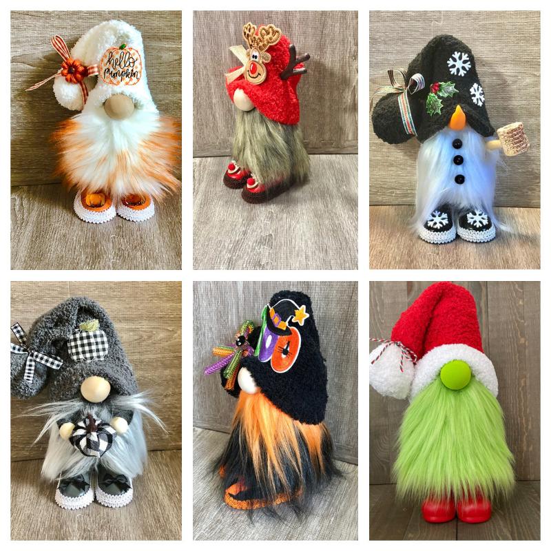 

Christmas Decorations Doll Faceless Standing Autumn Pumpkin Gift Decoration