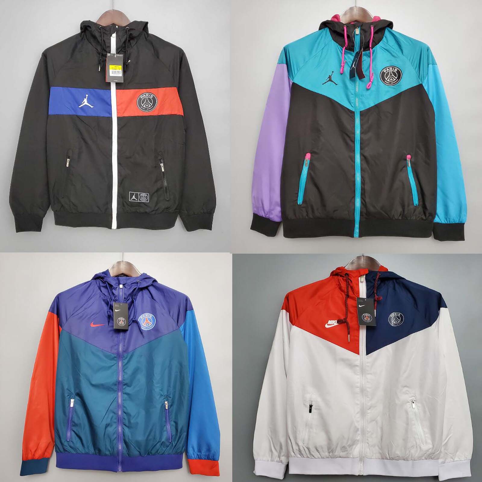 

PSG mens soccer survetement de football training suit 21 22 Paris Saint-Germain Tracksuits sportswear Windbreaker jacket Jersey training wear