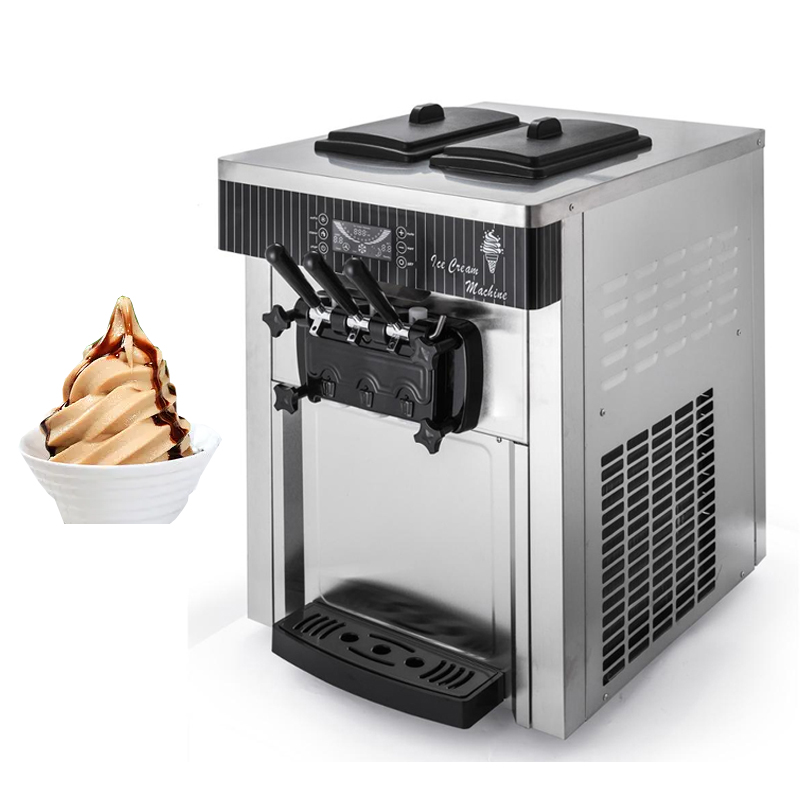 

Commercial Soft Ice Cream Machine 16-28L / H Sundae Makers Vending For Yougurt Other Sorbet