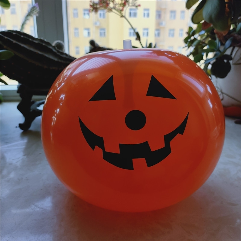 

New quick filling Halloween Pumpkin ghost festival decorative children's toy balloon with lamp