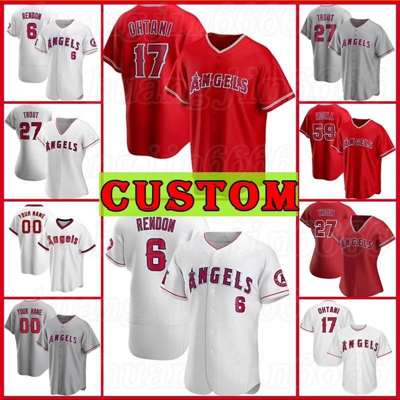 

Custom 27 Mike Trout Angel Jersey 17 Shohei Ohtani Baseball 6 Anthony Rendon 59 Jo Adell Reggie Jackson Ty Buttrey Felix Pena Mens Women, Mens custom new retro(tianshi)