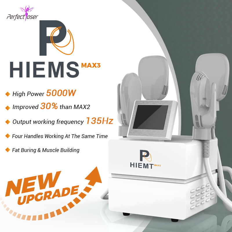 

4 handles EMslim HIEMT body shaping machine Tesla EMS electromagnetic Muscle Stimulation fat burning beauty equipment