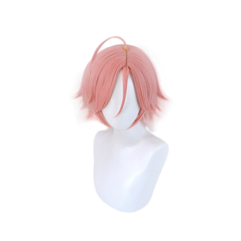 

Anime Ensemble Stars Oukawa Kohaku Pink Short Heat Resistant Synthetic Hair Wig Halloween Party Costume Cosplay Wigs, 1498