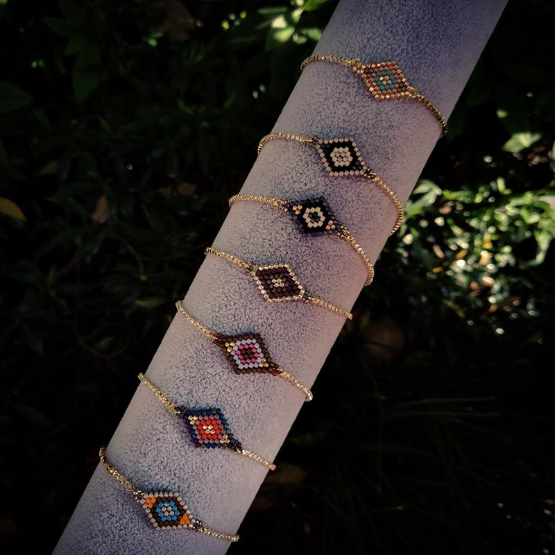 

Charm Bracelets Fairywoo Neo-gothic Brecelet Handmade Bohemian Women Miyuki Accessory For Woman Jewelry Wholesale