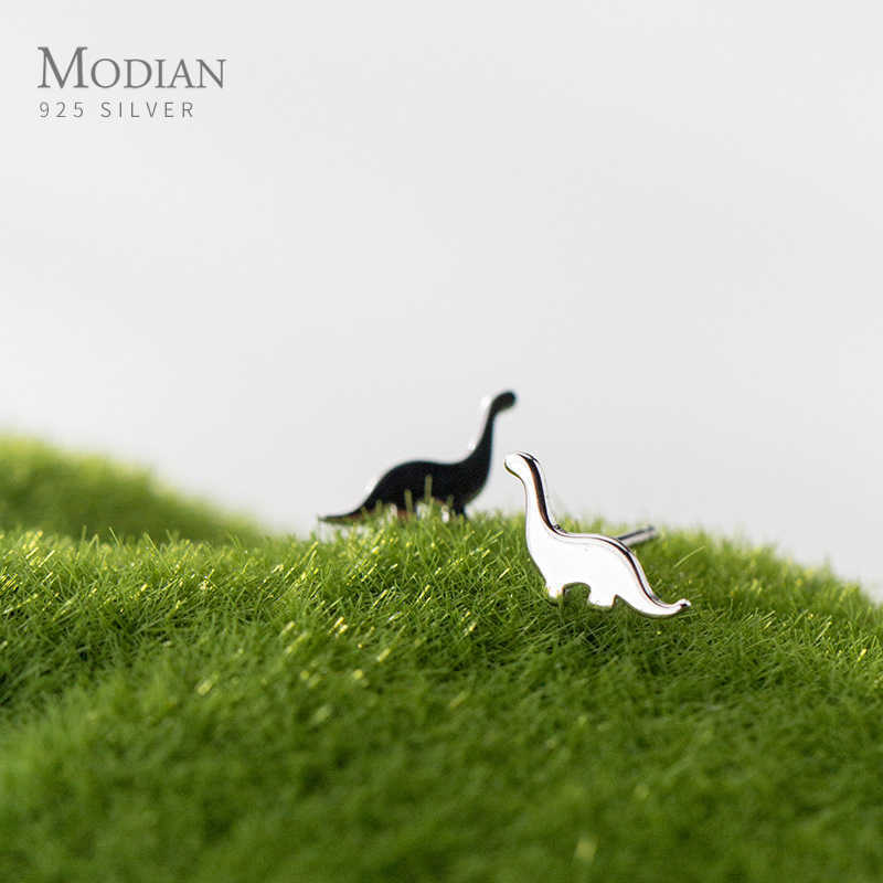 

Cute Tiny Animal Dinosaur Silver Studs Ear Fashion Exquisite 925 Sterling Lovely Stud Earrings For Women Jewelry 210707