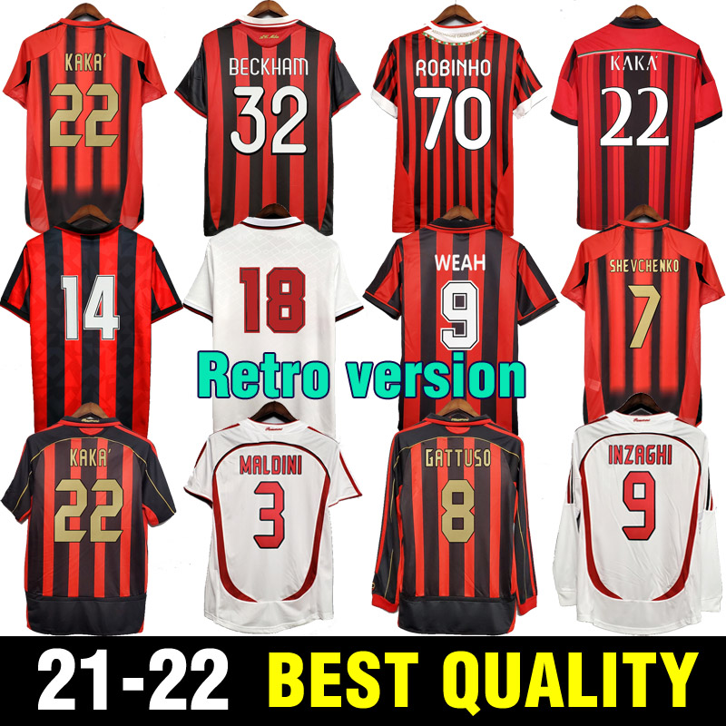 

Retro shirts home 96 97 99 Gullit SOCCER JERSEY 04 05 06 07 Maldini Van Basten football RONALDO KAKA Inzaghi 09 10 11 14 15 Rivaldo SHEVCHENKO Baresi Nesta Seedorf, 12