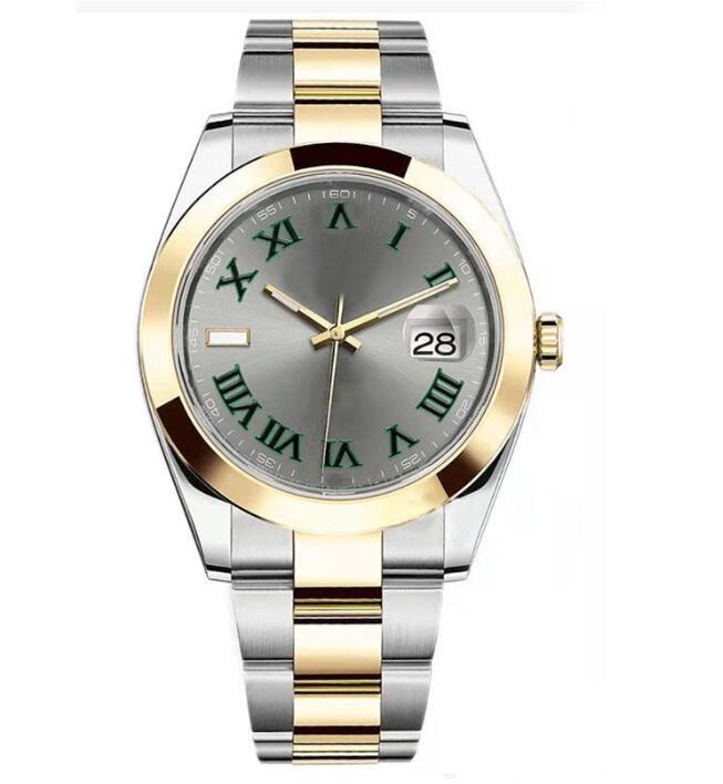 

12 style Men Watch Sapphire Gray Baton datejust daydate 41mm Blue Smooth Mens 2813 Automatic Watches Mechanical montre Watches Band Wrsitwatches, Waterproof link