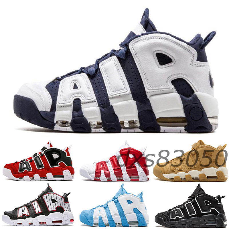 

Top More Uptempos OG Basketball Shoes 2021 Maximum Volume White Midnight Navy Rayguns Red Camo Mens Womens Outdoor Trainers Sneakers dx3, Black