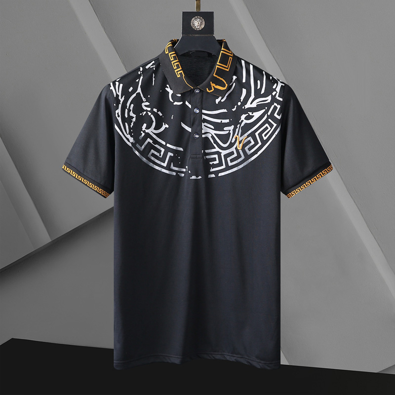 

2021 designer brand polo mens luxury T-shirt floral embroidery high street famous printing men polos -4XL