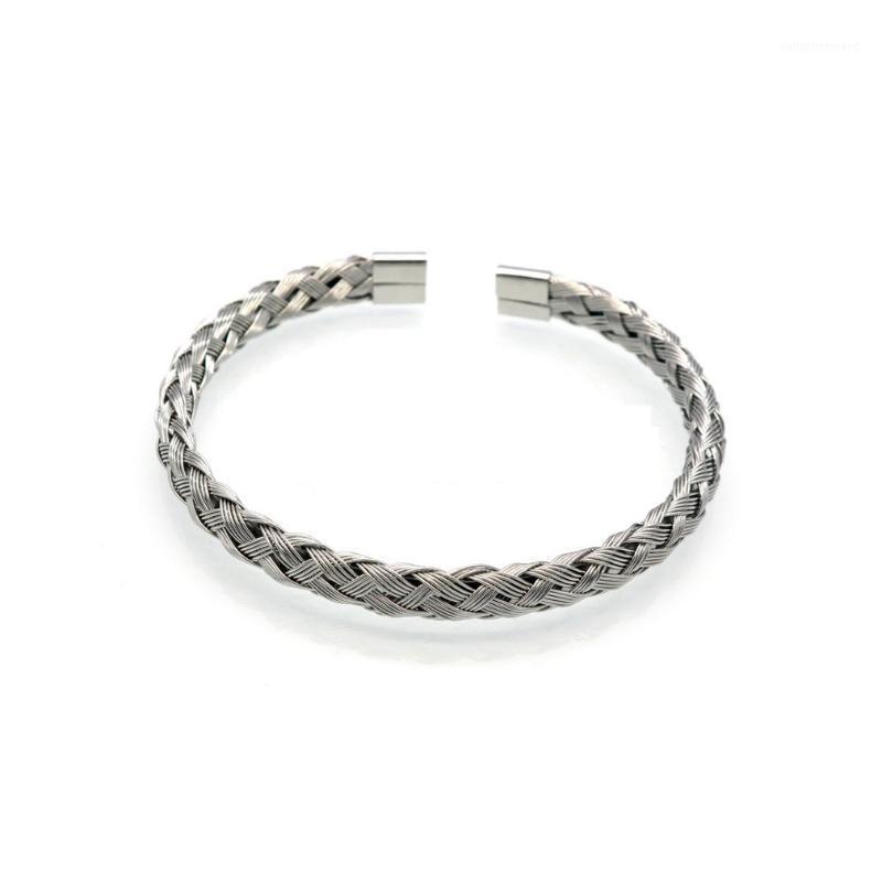 

Twisted Wire Opening Bracelet Women Wrist Fashion Jewelry Gifts Bangle