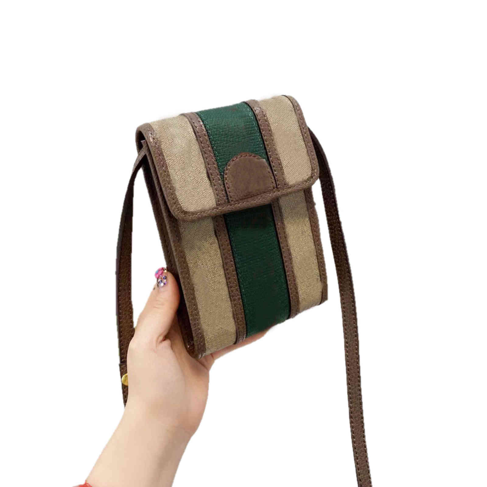 

625757 Designer Women Chain mobile phone bag 18x13cm OPhidia Original ebony leather high quality handbag crossbody Unisex wallet tote Shoulder bag Saddle bags, Supplementary price