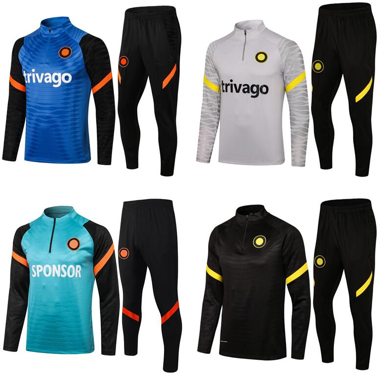 

mens 21/22 football tracksuit jacket WERNER LUKAKU soccer training suit 2021 2022 KANTE PULISIC ZIYECH GIROUD HAVERTZ MOUNT maillot de footWW