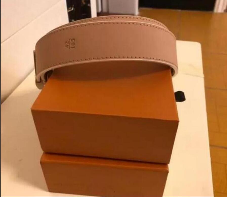 

2021 Designer Women's Belt Men's two-letter leatherLouis & V Y S L G buckle classic casual luxury belts gift, Black;brown