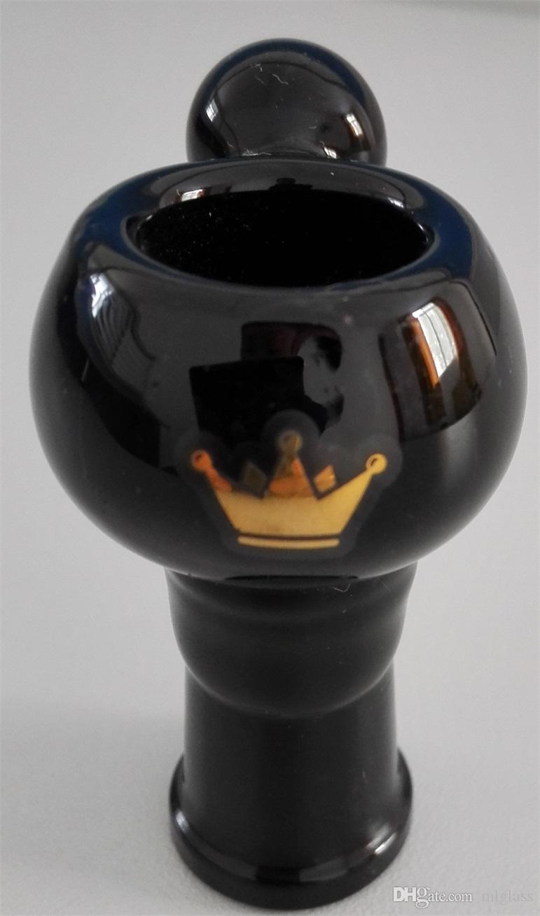 

19mm transparent purple black glass water pipe fittings