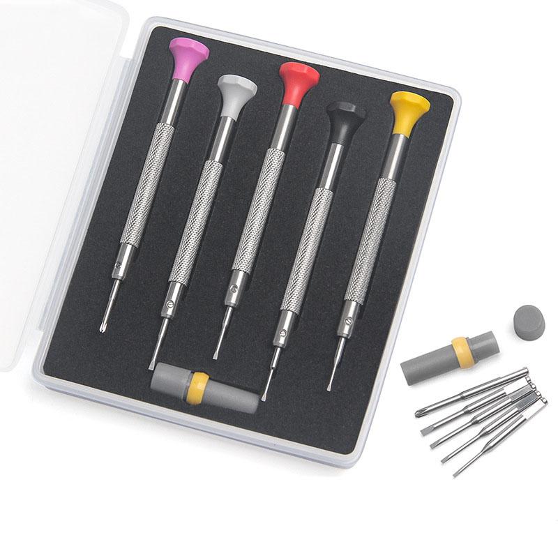 

Repair Tools & Kits Watch Tool Kit Hardware Precision Cross Slotted Manual Screwdriver Set 5pcs