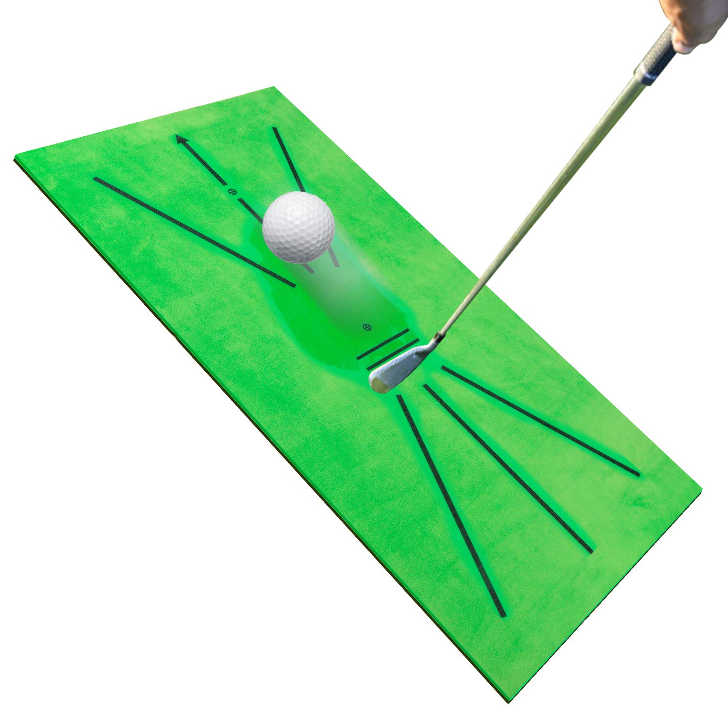 

Golf Training Mat Swing Detection Batting Non-Slip Thickening Mini Practice Aid Game and Gift for Home Office Outdoor Indoor Use Carpet