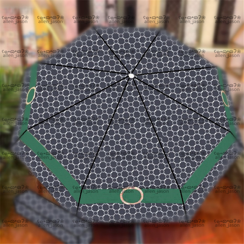 

Fashion Hipster Umbrellas Hipster Automatic Folding Luxury Umbrellas Top Quality Outdoor Travel Designer Multifunction Sun Umbrellas, As pic