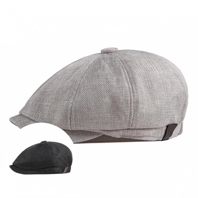 

Berets Dry Quickly Elastic Vintage Men Beret For Show Casual Hat, Black