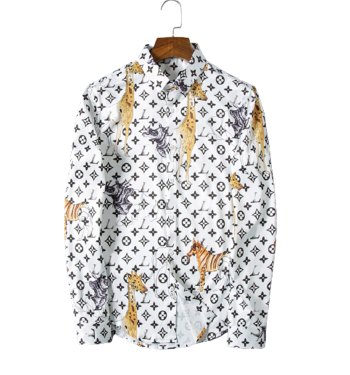 

Luxurys Desingers Men's Business Casual Shirt Sleeve Stripe slim masculine social fashion plaid M-4XL#251, Customize