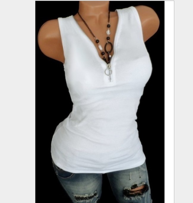 

Women's T-Shirt Solid Color Sexy Off Shoulder Knitted Tank Fitness Summer Plus Size Crop Top Women TY6B, White