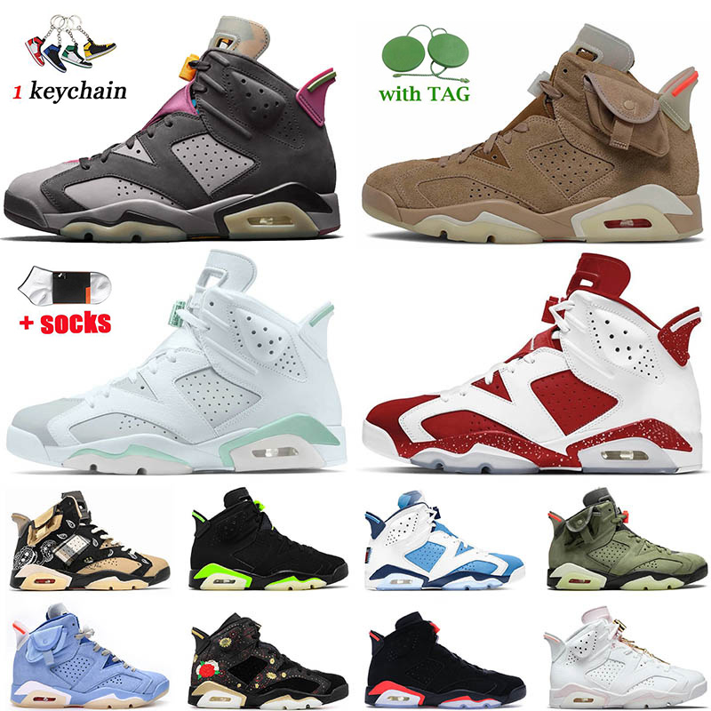 

High Quality 2022 Mens Jumpman 6s JD Basketball Shoes Jodon Sports Red Oreo Gold Hoops UNC Black Infrared Electric Green Jodon6s Women's Sneakers With Socks, C46 36-40