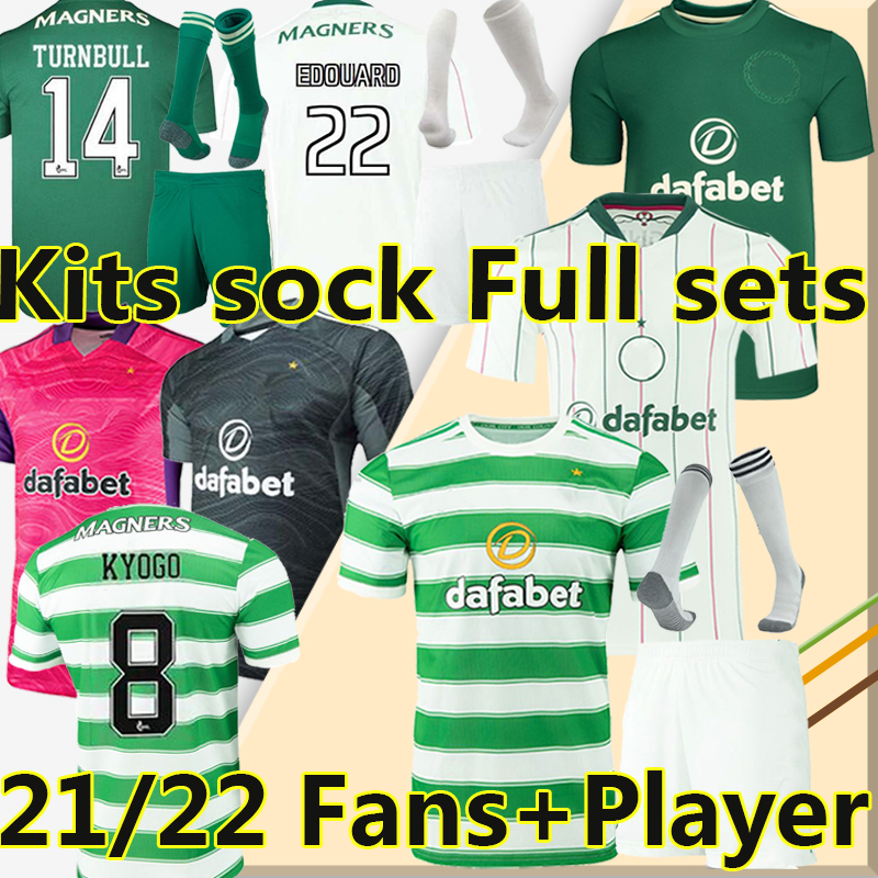 

2022 2023 Celtic soccer jerseys fans player version 21/22/23 MCGREGOR GRIFFITHS FORREST CHRISTIE EDOUARD Elyounoussi Men+Kids Kits sock Full sets football shirt, 21-22 goalkeeper kids kit