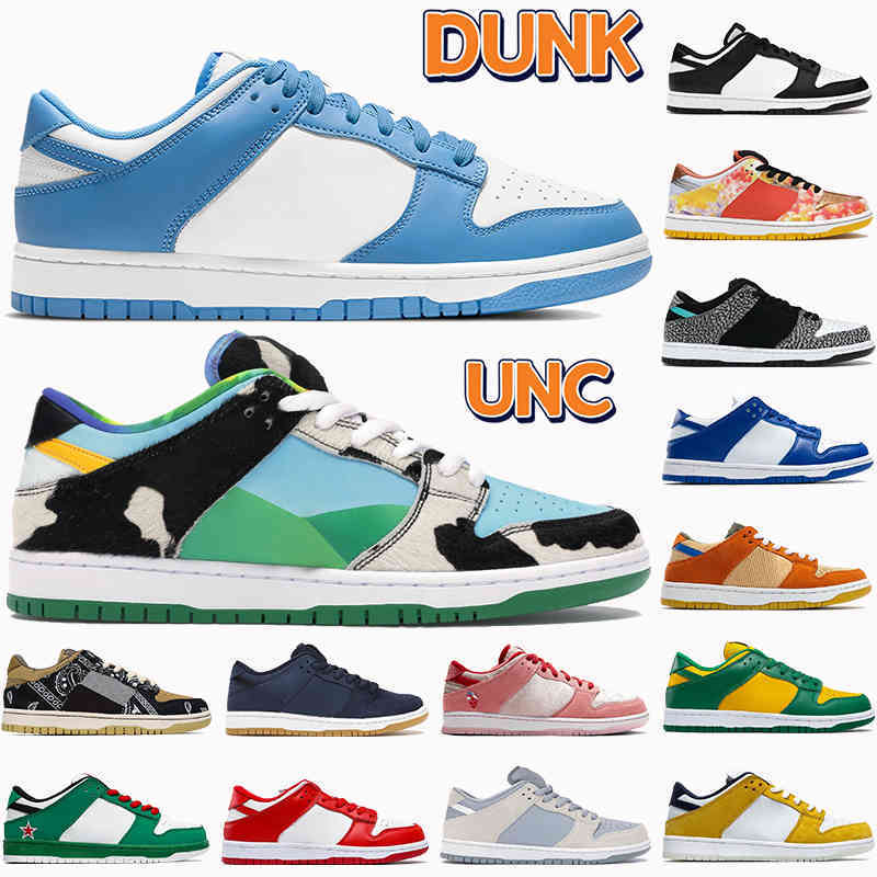 

2021 Dunk UNC men running shoes white black street hawker chunky dunky university blue red Cactus shadow women Sneakers Mens trainers, 40# classic green