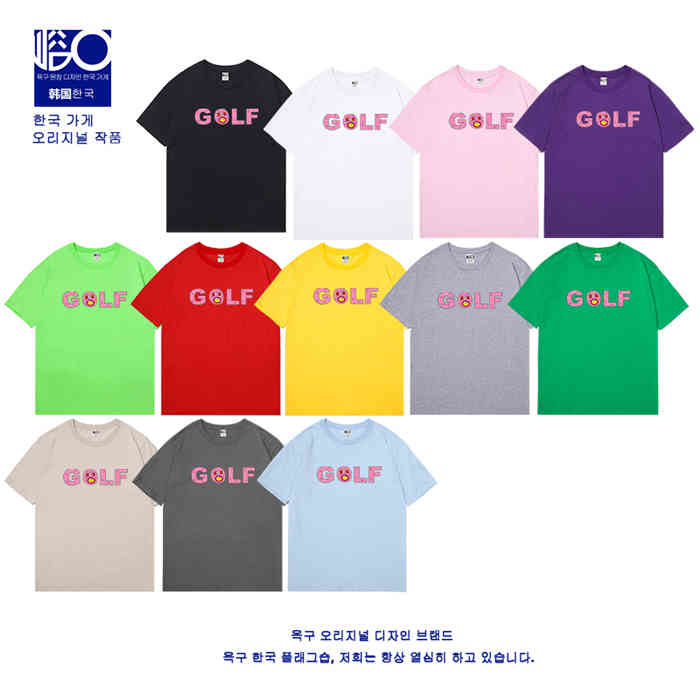 

Mens Designer T Shirts Tyler The Creator Golf WANG Flower Boy Cherry Bomb Short Sleeve High Street Casual, White;black