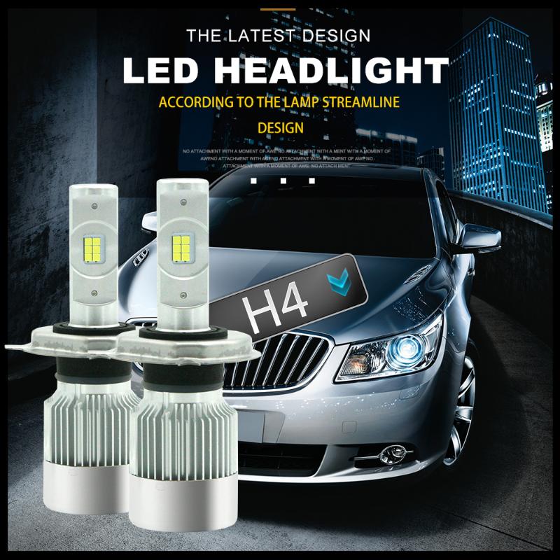 

Car Headlights JGAUT H4 LED HeadLamp 72W 8600LM TURBO Canbus 6000K Strong Bright Headlight Fog Light Replacement