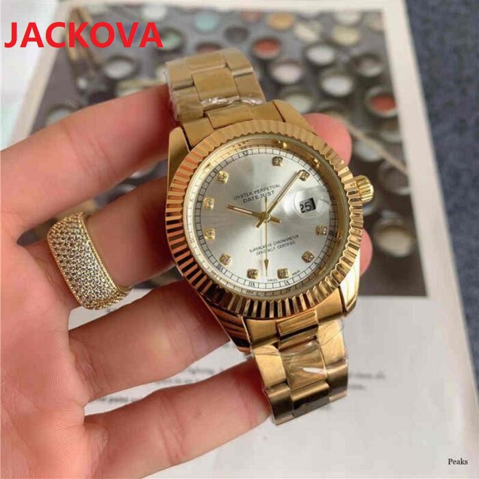 

President Day Date Simple Designer mens watch 40mm Fine Stainless steel men Watches Montre Femme Reloj, As pic