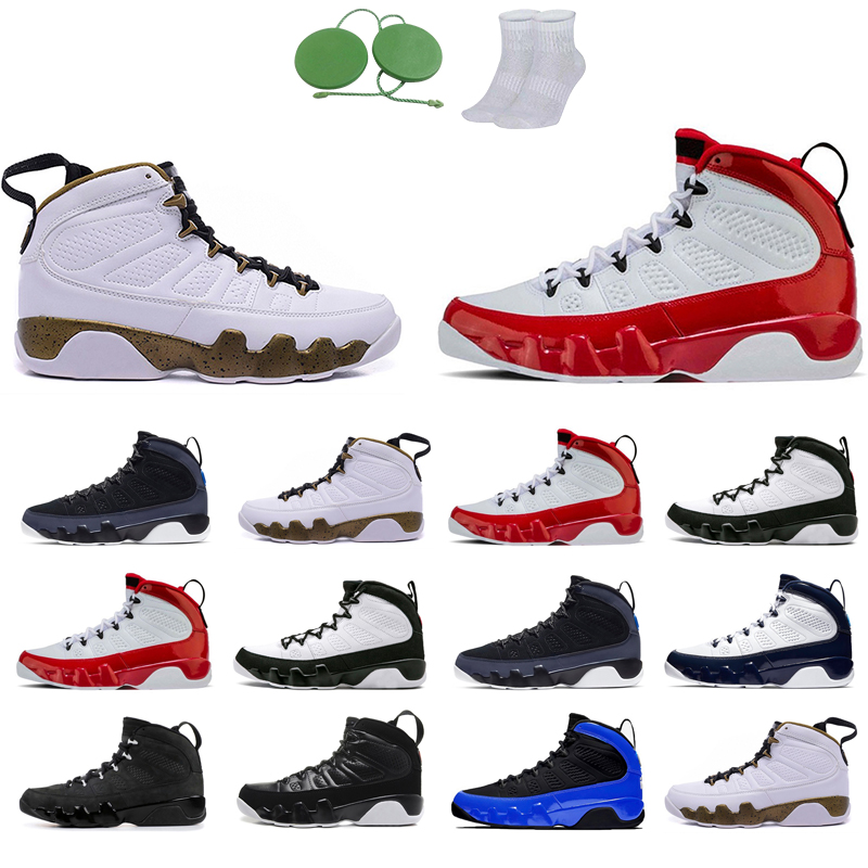 

9s man basketball shoes Anthracite white Blue Dream It Do Gym Red OG space jam Racer The Spirit UNC trainers Outdoors Sports Athletic All colors mans shoe Flat