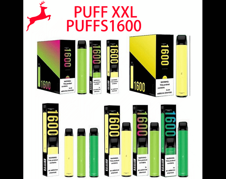 

PUFF XXL 1600+ Puffs e cigarettes Vape Pen Disposable Device Plus Mixed flavors