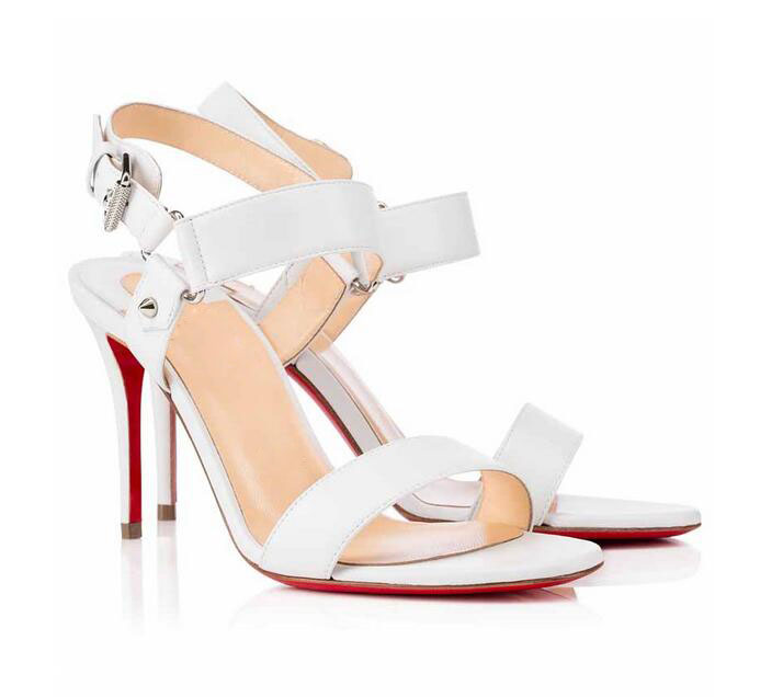 

Spring and summer red bottom High Heels Sandals Heel Patent Leather Sandal Electric White Nude Toe Pumps RedS Black Luxury Designer Ladies