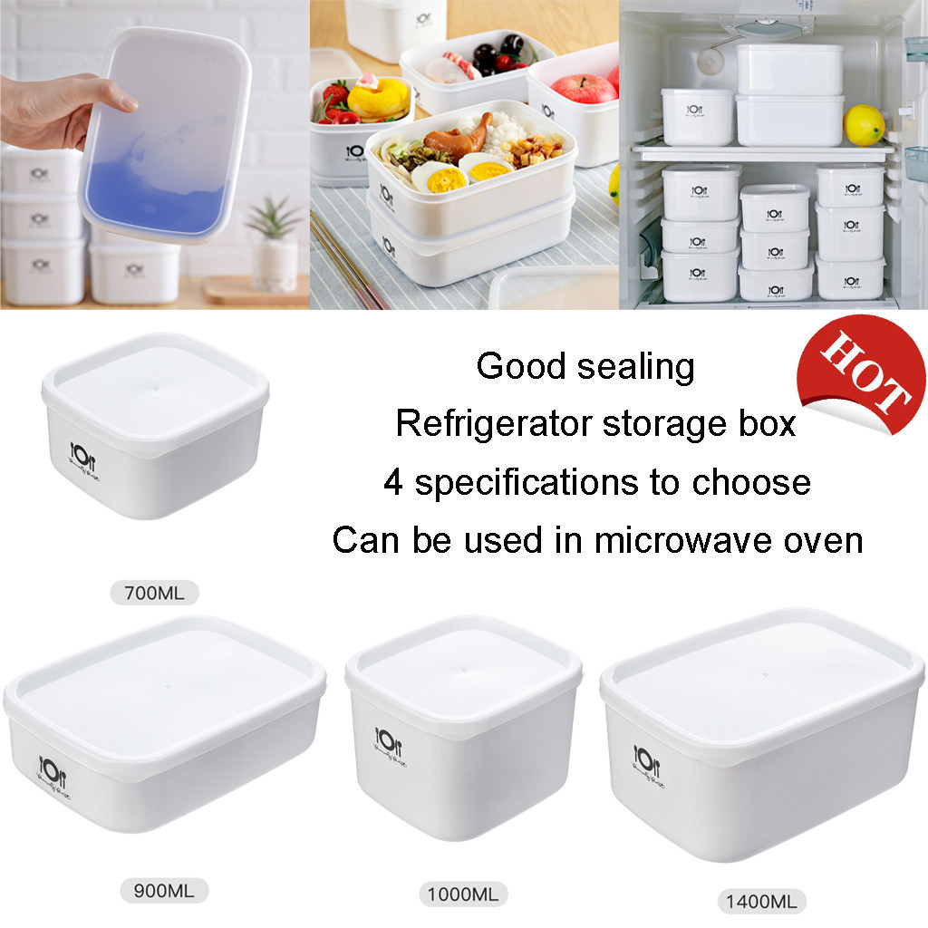 700/900/1000/1400ml micro-waves bente lunch picnic food fruit container storage box sealing beans organizer of the kitchen-image-693550452
