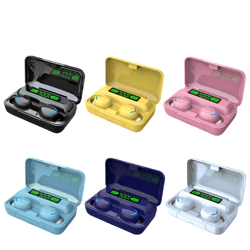 

F9 5C Wireless Headphone Bluetooth Earphones Waterproof Sport Earbuds For Huawei Iphone Xiaomi TWS Music Headset, Black