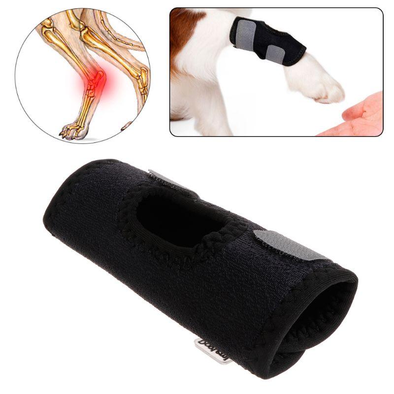 

Dog Apparel 1pc Pet Knee Pad Injury Protector Puppy Support Brace Protective Leg Anti Lick Recover Hock Twist Fixed Joint Wound Sur