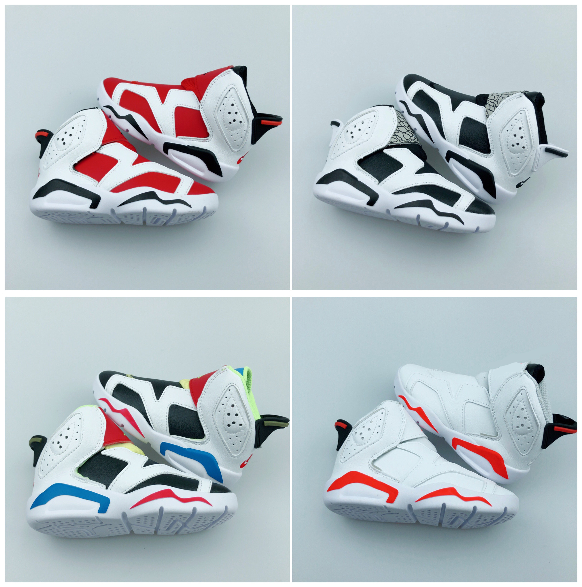

New Kids Designer 6s Sneakers 2022 Popular Toddler Girl Children Boy Red Black White Colorful Outdoor Winter Leather Breathable Basketball Shoes Sale Online, Box