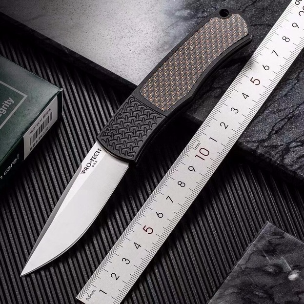 

Prote Magic Horizontal open single action tactical self defense folding edc knife camping knife hunting knives xmas gift