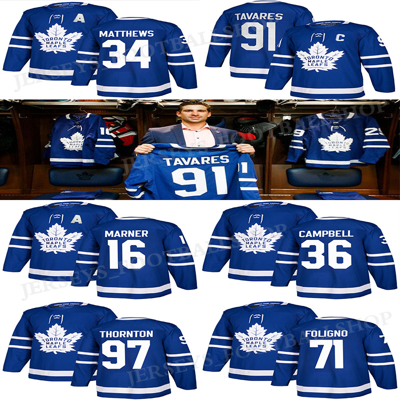 

Toronto Maple Leafs Jersey 91 John Tavares 34 Auston Matthew 36 Jack Campbell 16 Mitchell Marner 44 Morgan Rielly 19 Jason Spezza hockey jerseys, White