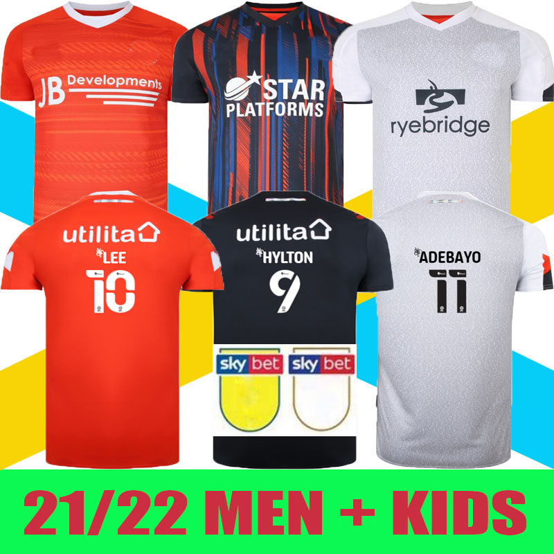 

21 22 Luton Town Soccer Jerseys BRADLEY 2021 2022 Burke Hartson Billy Bingham Curtis Lansbury l Donaghy Berry Givens Mick Mpanzu Campbell football shirt, 21/22 home