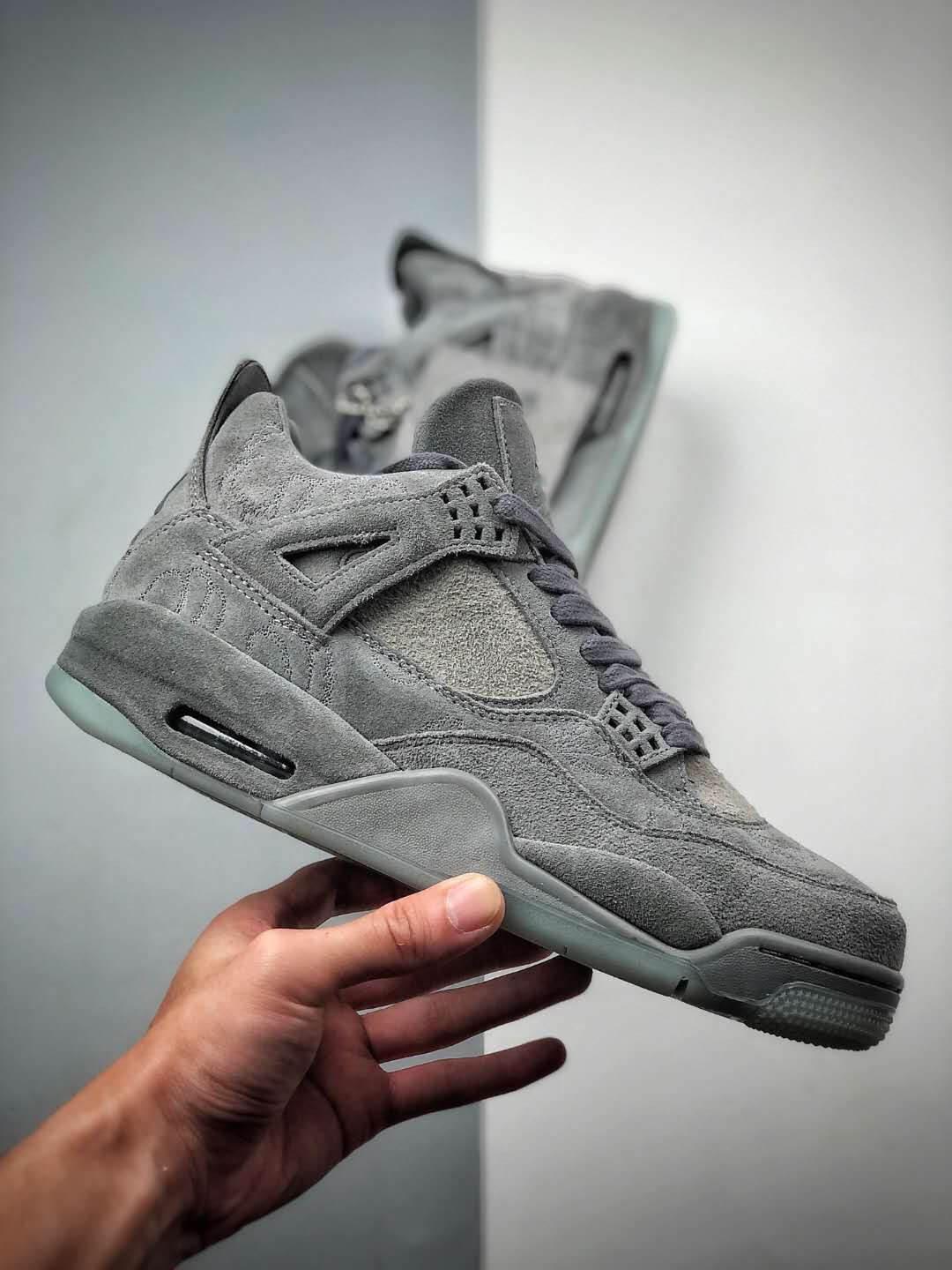 

2021 sale KAWS X 4 Cool Grey Black 4S XX Basketball Shoes Clear Glow In The Dark White Man Outdoor Zapatos Sneakers With Box