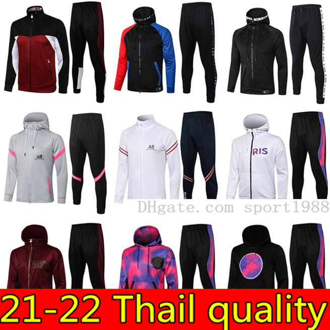 

2021 2022 paris hoodie jacket Tracksuit Survetement 20 21 22 VERRATTI CAVANI MBAPPE football jackets air jordam soccer TRACKSUITS