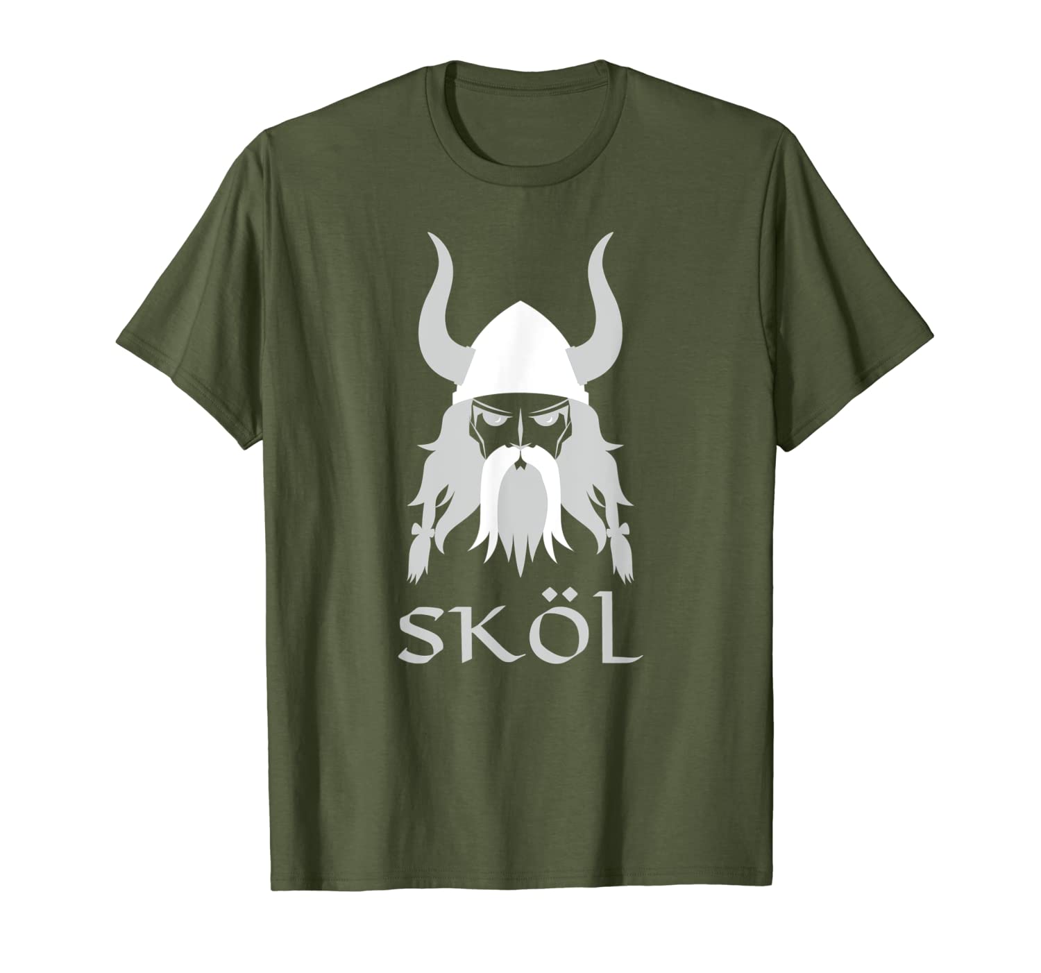Skol Nordic Scandinavian Warrior Viking Helmet T-Shirt-image-703992483