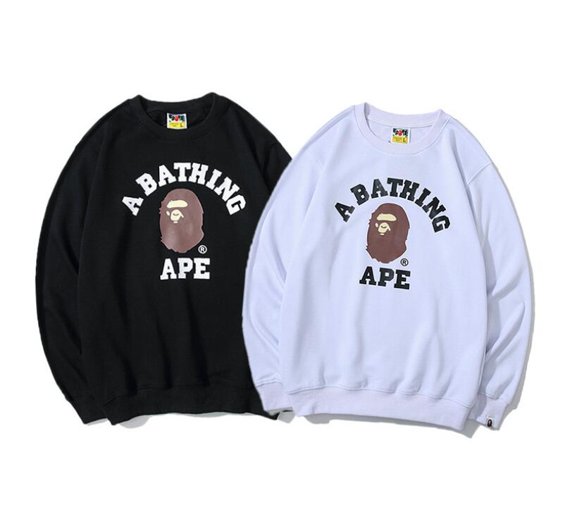 

Spring and autumn Japanese fashion brand male and female couples student loose round neck personalized printed sweater men's fashion coat, W1