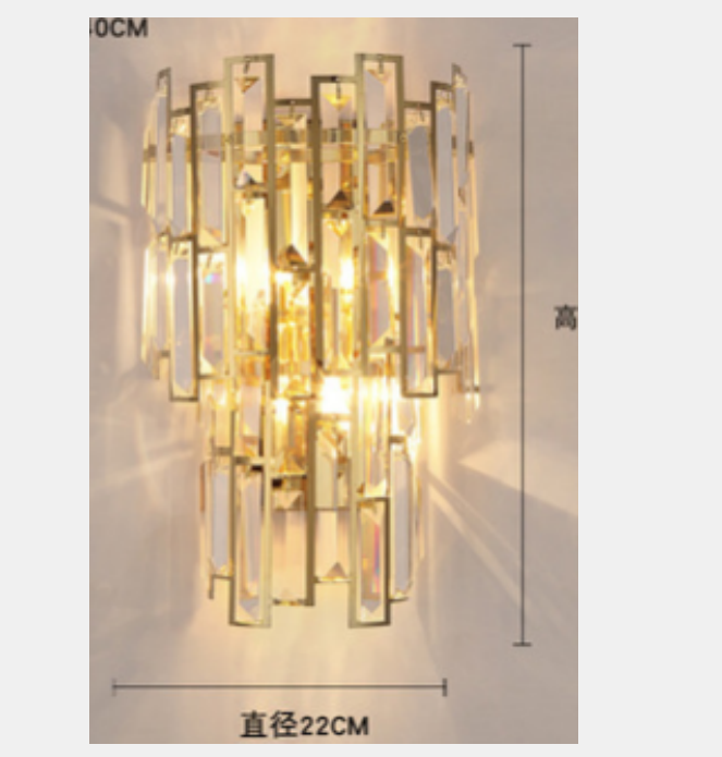 

Modern Crystal Wall Lights Led Living Room Background Wall Sconce Luxury Bedside Lamp New Type Crystal Mirro qylgGg bdenet