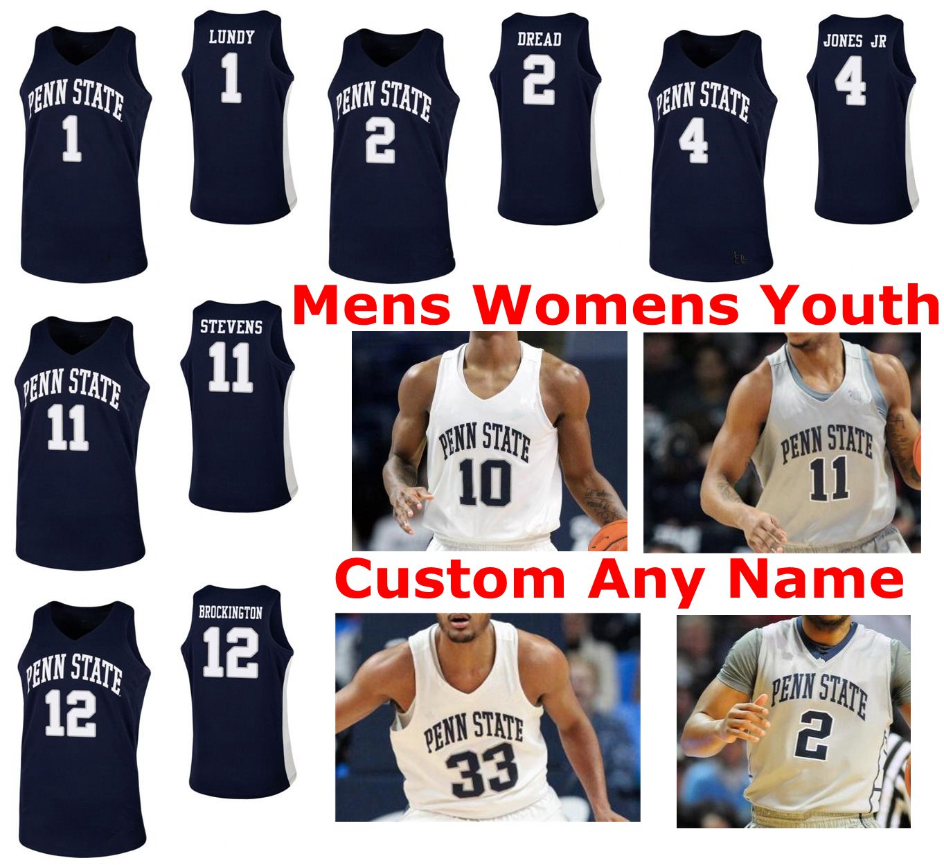 

NCAA Penn State Nittany Lions College Basketball Jerseys Taylor Nussbaum Jersey John Harrar Grant Hazle Mike Watkins Stephen Beattie Custom Stitched, Youth black