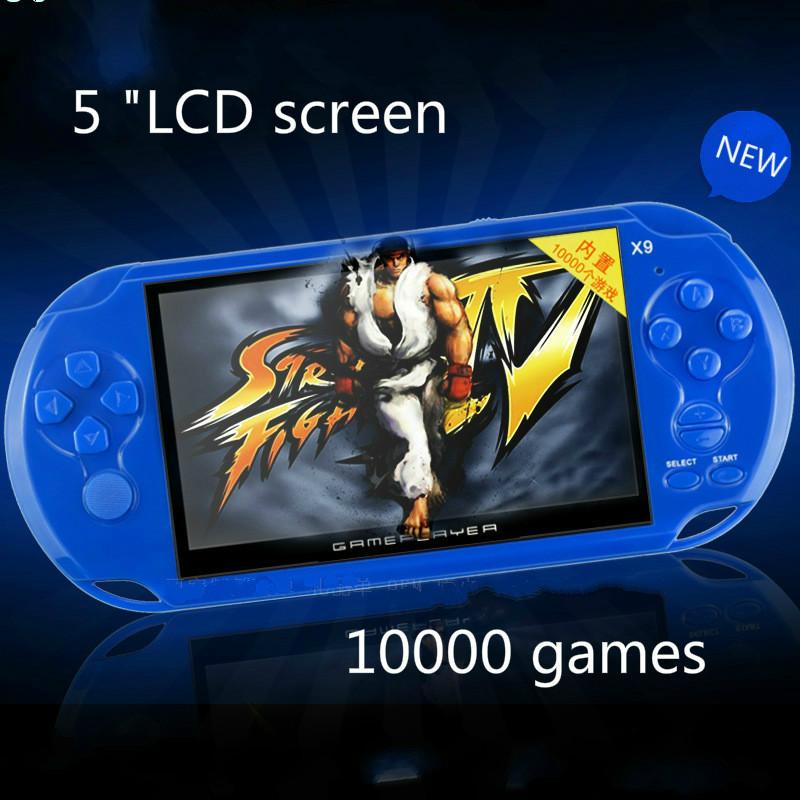 

Portable Game Players Cdragon Handheld Console X9 5 Inch Large Screen High-definition 10000 Nes Games 8GB Genuine Security