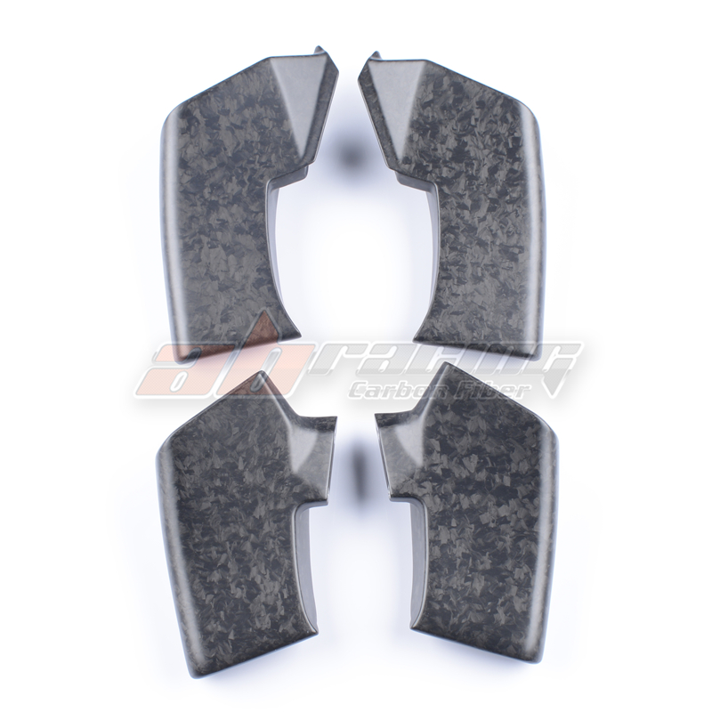 

Motorcycle Black Forged Carbon Fiber Winglets Wings For Ducati Streetfight V4 V4S 100%